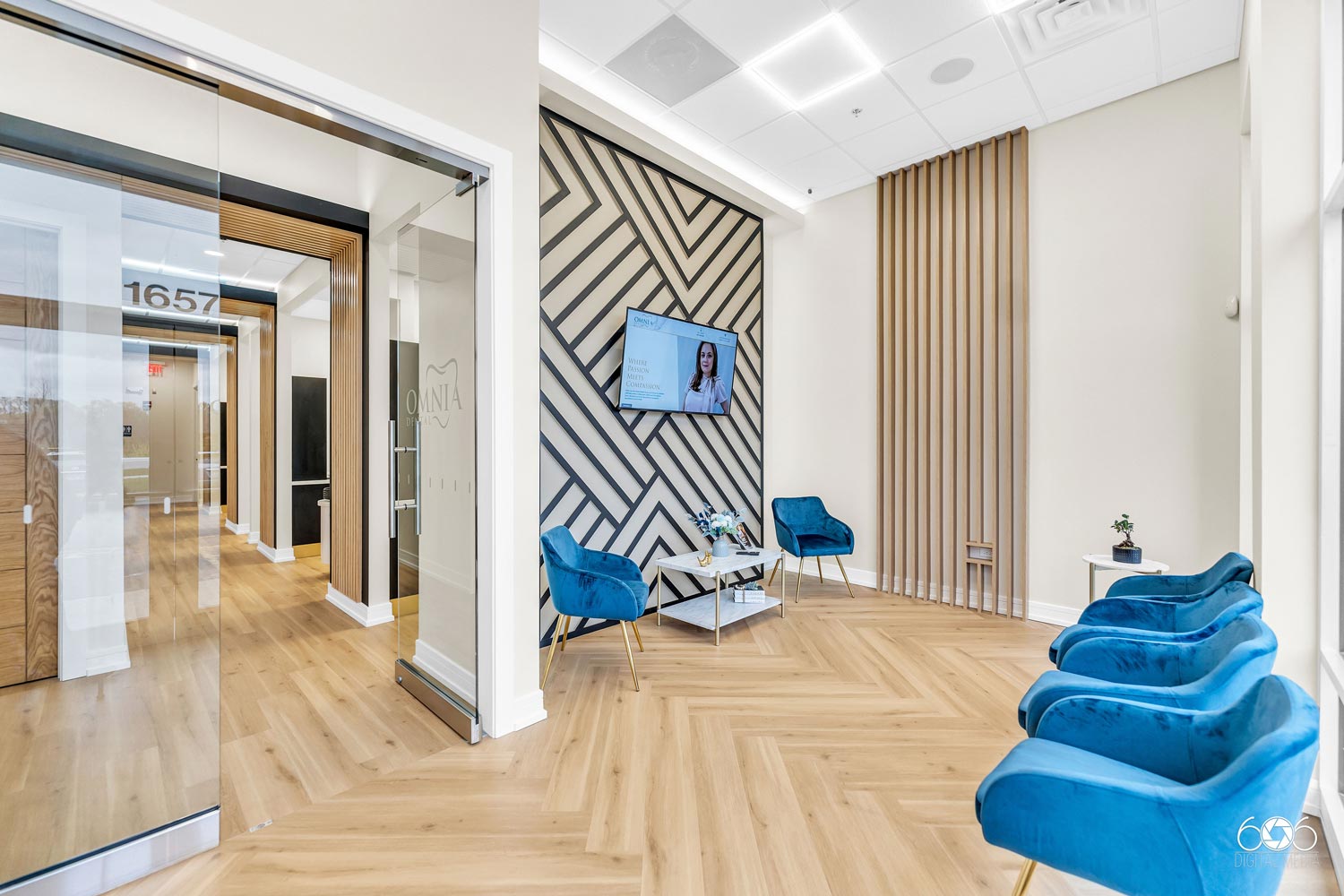 Entertainment lobby - Omnia Dental in Buffalo Grove, IL