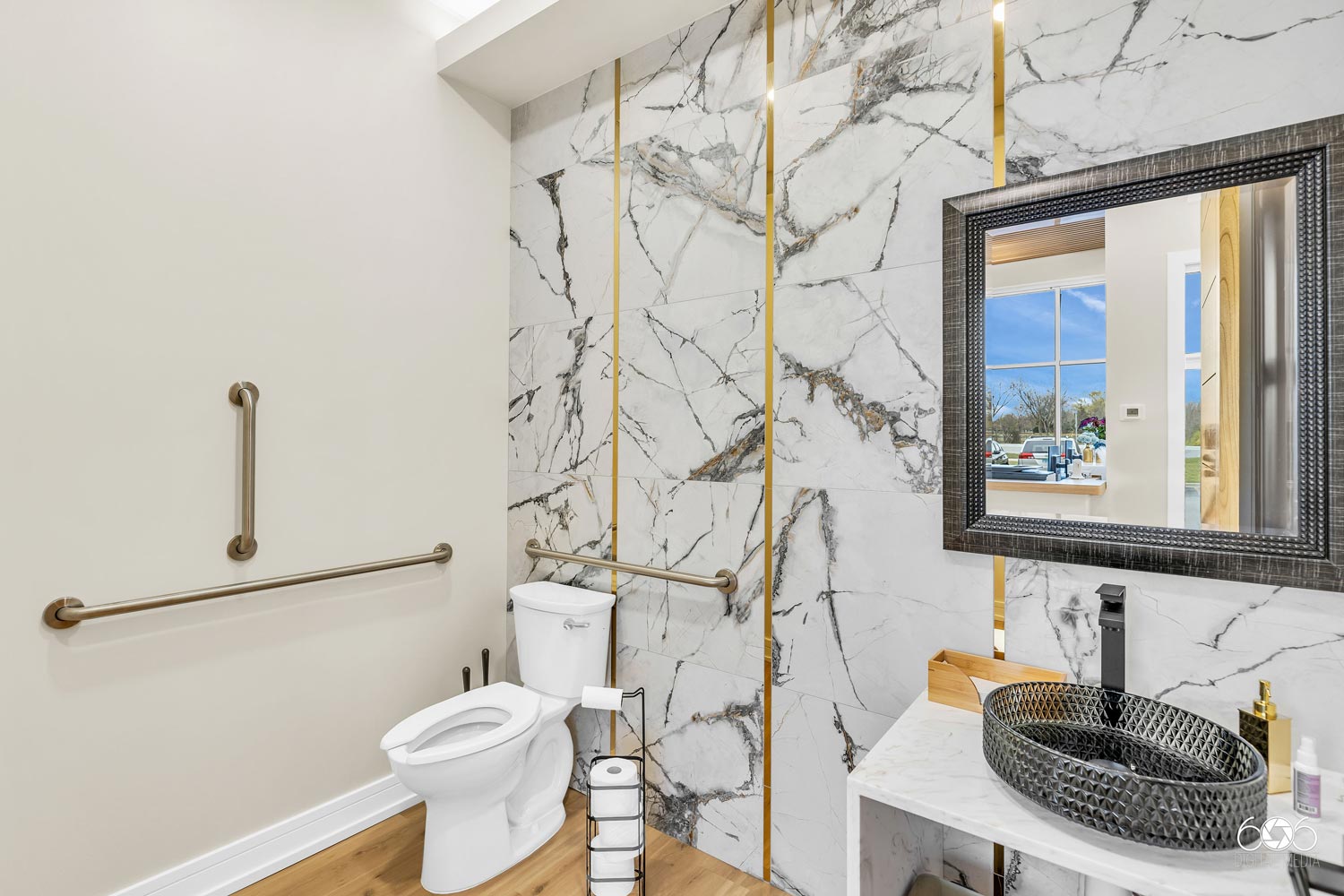Restroom at Omnia Dental
